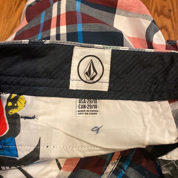 NWT Volcom Mens Shorts Plaid 29” Waist 10” Inseam NEW EASTER - Picture 8 of 10
